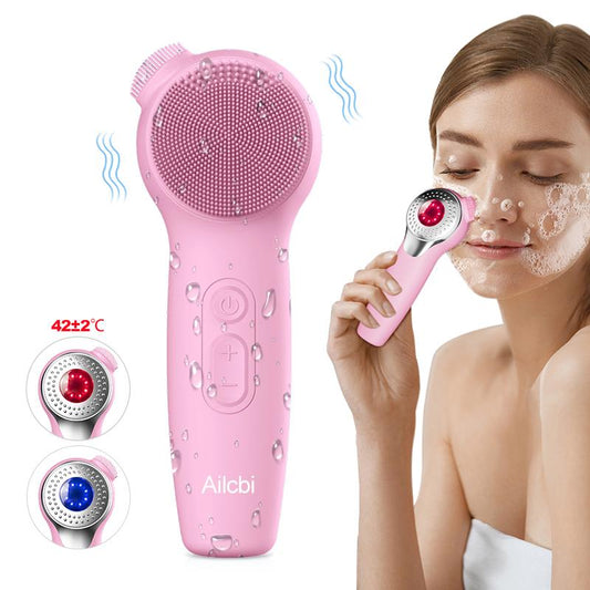 3-in-1 Heated sonic Facial Cleansing Brush